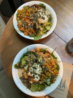 great green protein salad  at SLA - Haarlemmerdijk in Amsterdam