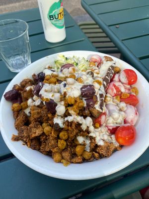 Vegan gaia gyros bowl  at SLA - Haarlemmerdijk in Amsterdam