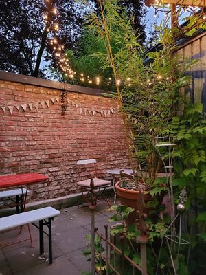 nice indoor terrace at Pure Note in Dusseldorf