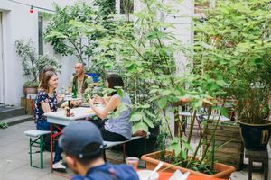 Our backyard garden. Calm and cosy. Secret spot in Dusseldorf.   at Pure Note in Dusseldorf