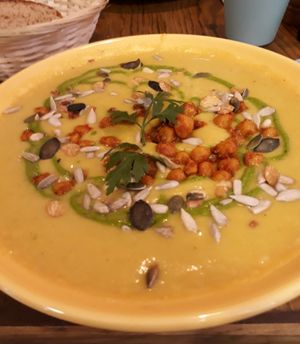 Kichererbsensuppe at Pure Note in Dusseldorf