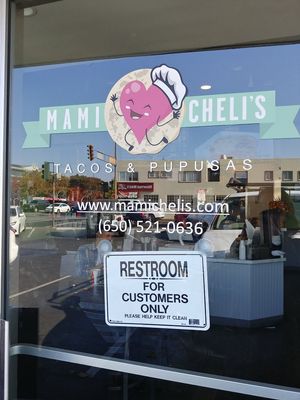 Door at Mami Cheli's in Menlo Park