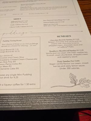 Desserts at Merrie Garden in Sandown