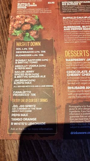 Drinks at Merrie Garden in Sandown