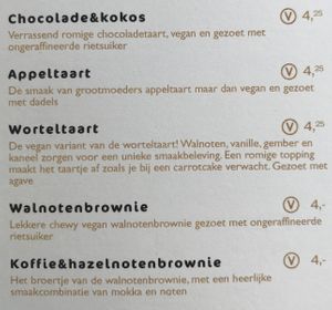 Vegan cake/pie at Rose & Vanilla in Utrecht