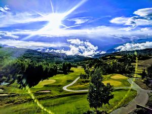 Views from the outdoor deck at Altezza restaurant complement dining throughout the day!   at Altezza at The Peaks in Telluride