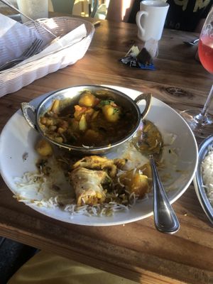 Yak and yeti vegan dish __ at Yak and Yeti in Napa