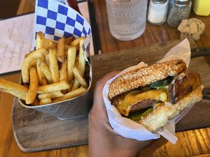 The fries were super crunchy, I loved them!   at Dellepiane Sedona in Sedona