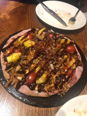 Handmade flaming forest  at Veggie Castle in Macau