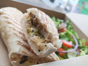 The Chuna panini! Absolutely delicious! at Pepino Deli in Glossop