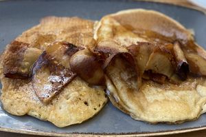 American pancakes  at Pepino Deli in Glossop