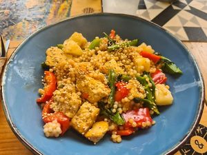 Tofu at Pepino Deli in Glossop