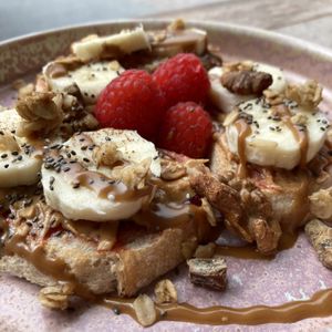 PBJ sourdough   at Pepino Deli in Glossop