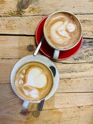 Latte latte  at Pepino Deli in Glossop