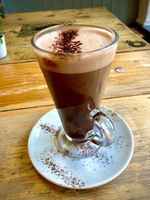 Hot choc   at Pepino Deli in Glossop