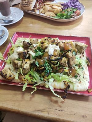 Tofu tikka wrap at Pepino Deli in Glossop