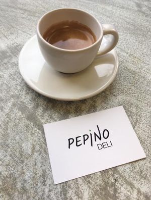 Double espresso at Pepino Deli in Glossop
