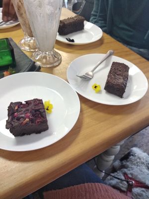 Brownies at Pepino Deli in Glossop