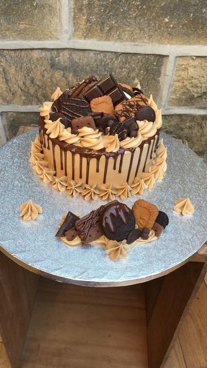 Pepinos made a cake for my son’s birthday and it was delicious.  I have also had their Buddha boxes and cakes and would highly recommend them. at Pepino Deli in Glossop