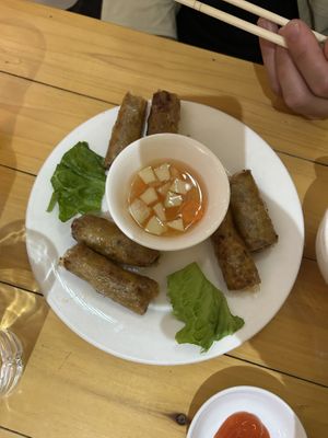 Vegetable spring roll  at Little Sapa in Sapa