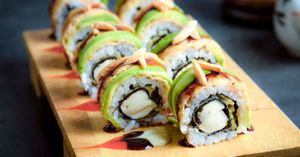 Tofu Maki at Masu Maki & Sushi Bar in Bangkok