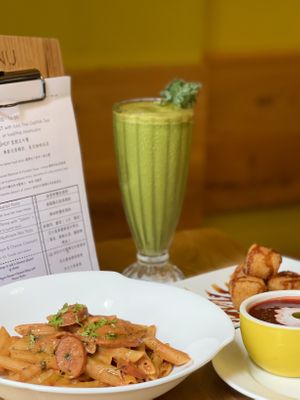 Jtm Sausage Pasta 🍝   at Puffin Cafe in Macau