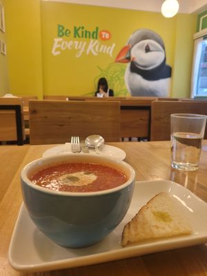 Beetroot+pumking soup at Puffin Cafe in Macau