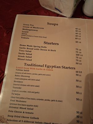 Snobs at Snobs Restaurant in Luxor