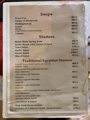   at Snobs Restaurant in Luxor