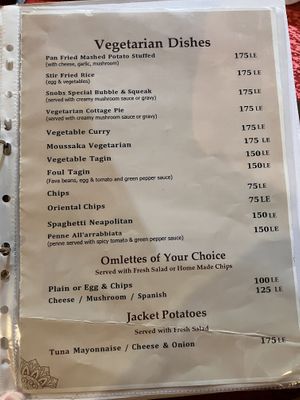   at Snobs Restaurant in Luxor