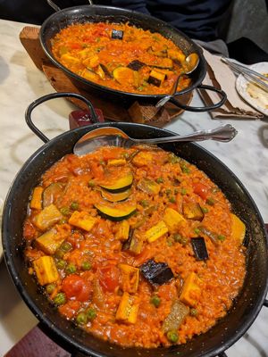 Vegetable paella at El Librero in Sevilla