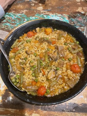 Boletus (mushroom) paella   at El Librero in Sevilla