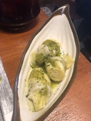 Artichokes in Roman sauce.   at El Librero in Sevilla