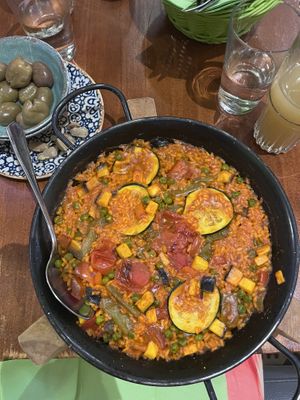Vegetable paella of dreams!  at El Librero in Sevilla
