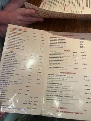 Menu  at El Librero in Sevilla