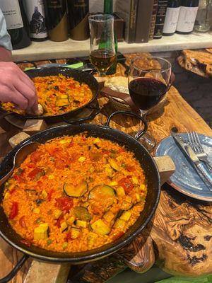 Vegtable paella  at El Librero in Sevilla