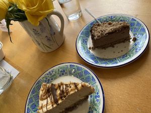 Peanut butter and Oreo cheesecake   at Greens Vegan Cafe & Shop in Stourport-on-severn
