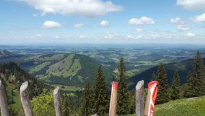 View from terasse at Staufner Haus in Oberstaufen
