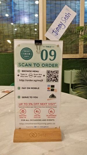 My reservation 🤣 at Mother Earth 大地之素 in West Singapore