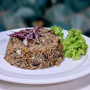 Vegan Option Olive Fried Rice  at Mother Earth 大地之素 in West Singapore