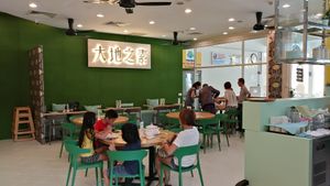 Interior of restaurant at Mother Earth 大地之素 in West Singapore