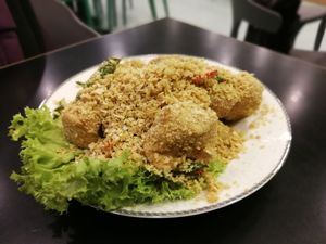 Cereal Tofu at Mother Earth 大地之素 in West Singapore