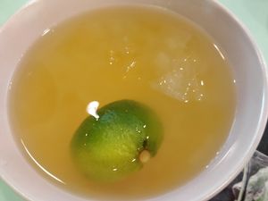 Aiyu jelly for dessert at Mother Earth 大地之素 in West Singapore