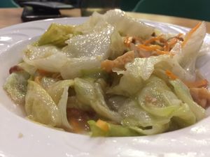 Stir fry Lettuce  at Mother Earth 大地之素 in West Singapore