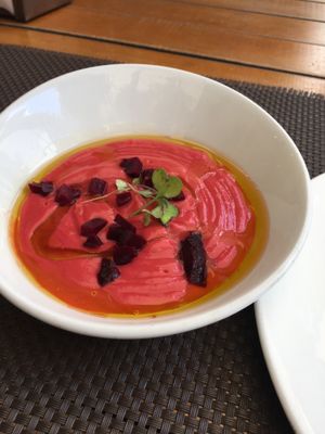 Beet gazpacho  at Don Juan in Sevilla