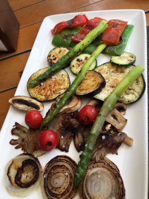 Grilled veggie plate at Don Juan in Sevilla