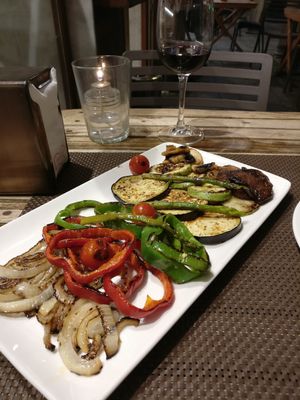Grilled vegetable plate at Don Juan in Sevilla