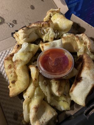 Vegan garlic knots  at &pizza in Mclean