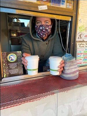 La Capitana of the ship at Java Ship Coffee - Food Truck in Reno