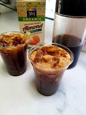 almond milk! at Java Ship Coffee - Food Truck in Reno